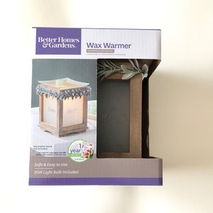 Wooden + Frosted Window Wax Warmer